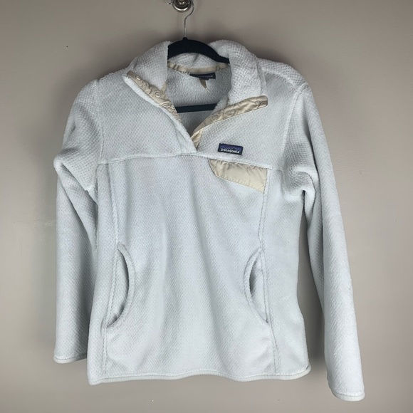 Patagonia Jackets & Blazers - Patagonia Retool Snap T Fleece Pullover Cream sz M